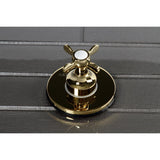 Single-Handle Three-Way Diverter Valve with Round Trim Kit
