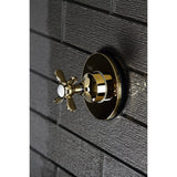 Single-Handle Three-Way Diverter Valve with Round Trim Kit