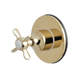Single-Handle Three-Way Diverter Valve with Round Trim Kit