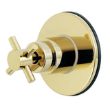 Concord Single-Handle Three-Way Diverter Valve with Round Trim Kit