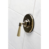 Single-Handle Three-Way Diverter Valve with Round Trim Kit