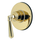Single-Handle Three-Way Diverter Valve with Round Trim Kit