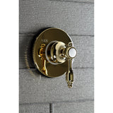 Tudor Single-Handle Three-Way Diverter Valve with Round Trim Kit