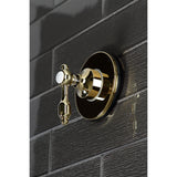 Tudor Single-Handle Three-Way Diverter Valve with Round Trim Kit