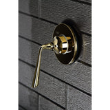 Single-Handle Wall Mount Three-Way Diverter Valve with Trim Kit