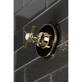 Single-Handle Three-Way Diverter Valve with Round Trim Kit