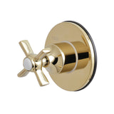 Single-Handle Three-Way Diverter Valve with Round Trim Kit