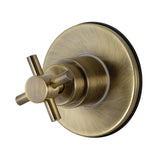 Concord Single-Handle Three-Way Diverter Valve with Round Trim Kit