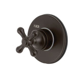 Single-Handle Three-Way Diverter Valve with Round Trim Kit