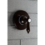 Heirloom Single-Handle Three-Way Diverter Valve with Round Trim Kit