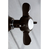 Single-Handle Three-Way Diverter Valve with Round Trim Kit