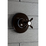 Single-Handle Three-Way Diverter Valve with Round Trim Kit