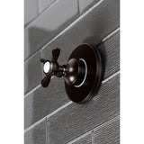 Single-Handle Three-Way Diverter Valve with Round Trim Kit