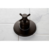 Concord Single-Handle Three-Way Diverter Valve with Round Trim Kit