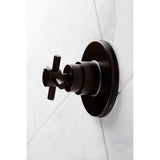 Concord Single-Handle Three-Way Diverter Valve with Round Trim Kit