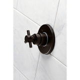 Concord Single-Handle Three-Way Diverter Valve with Round Trim Kit