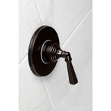 Single-Handle Three-Way Diverter Valve with Round Trim Kit