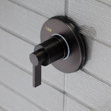 NuvoFusion Single-Handle Three-Way Diverter Valve with Round Trim Kit