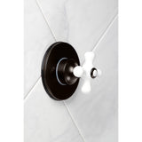 Single-Handle Three-Way Diverter Valve with Round Trim Kit