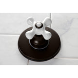 Single-Handle Three-Way Diverter Valve with Round Trim Kit