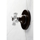 Single-Handle Three-Way Diverter Valve with Round Trim Kit