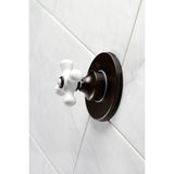 Single-Handle Three-Way Diverter Valve with Round Trim Kit