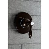 Tudor Single-Handle Three-Way Diverter Valve with Round Trim Kit
