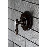 Tudor Single-Handle Three-Way Diverter Valve with Round Trim Kit