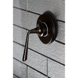 Single-Handle Wall Mount Three-Way Diverter Valve with Trim Kit