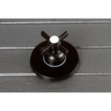 Single-Handle Three-Way Diverter Valve with Round Trim Kit
