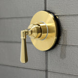 Single-Handle Three-Way Diverter Valve with Round Trim Kit