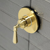 Single-Handle Three-Way Diverter Valve with Round Trim Kit