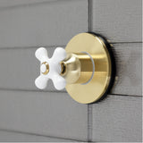 Single-Handle Three-Way Diverter Valve with Round Trim Kit