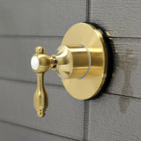 Tudor Single-Handle Three-Way Diverter Valve with Round Trim Kit