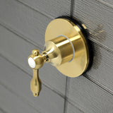Tudor Single-Handle Three-Way Diverter Valve with Round Trim Kit