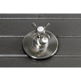 Single-Handle Three-Way Diverter Valve with Round Trim Kit