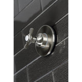 Single-Handle Three-Way Diverter Valve with Round Trim Kit