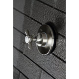 Single-Handle Three-Way Diverter Valve with Round Trim Kit