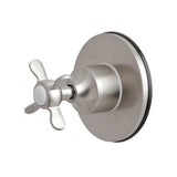 Single-Handle Three-Way Diverter Valve with Round Trim Kit