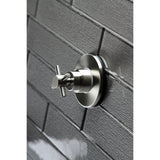 Concord Single-Handle Three-Way Diverter Valve with Round Trim Kit