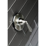 Single-Handle Three-Way Diverter Valve with Round Trim Kit