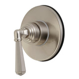 Single-Handle Three-Way Diverter Valve with Round Trim Kit