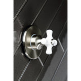 Single-Handle Three-Way Diverter Valve with Round Trim Kit