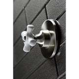 Single-Handle Three-Way Diverter Valve with Round Trim Kit