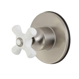 Single-Handle Three-Way Diverter Valve with Round Trim Kit