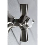 Single-Handle Three-Way Diverter Valve with Round Trim Kit