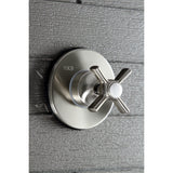 Single-Handle Three-Way Diverter Valve with Round Trim Kit