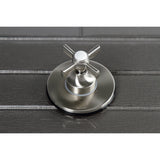 Single-Handle Three-Way Diverter Valve with Round Trim Kit