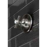 Single-Handle Three-Way Diverter Valve with Round Trim Kit