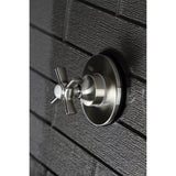 Single-Handle Three-Way Diverter Valve with Round Trim Kit